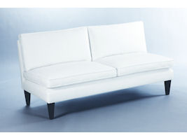 Brompton Armless Sofa with Loose Back Cushion