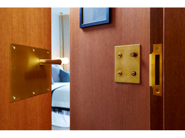 Brass designer light switches and sockets
