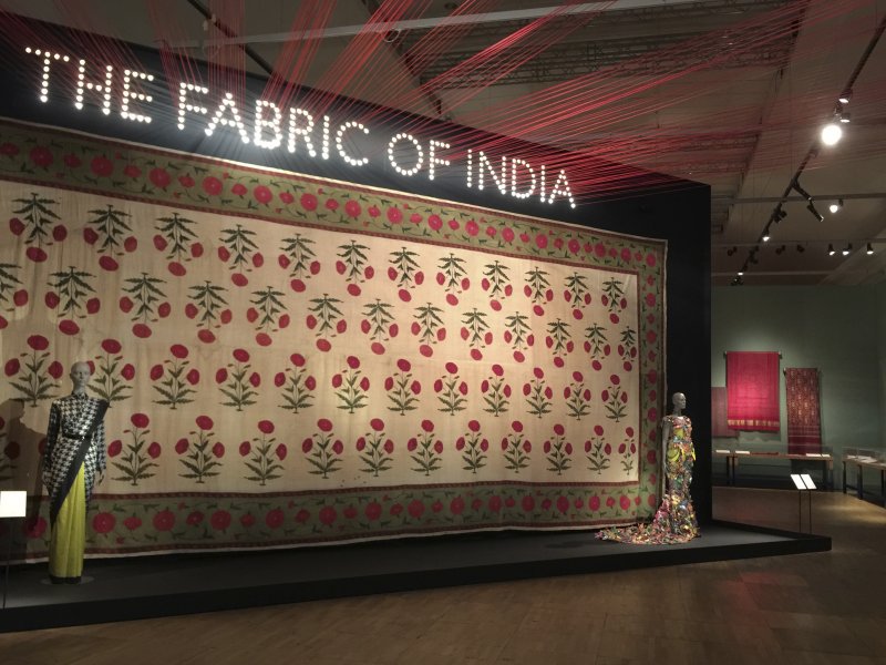 Pico spotlights from Precision light exquisite textiles from India