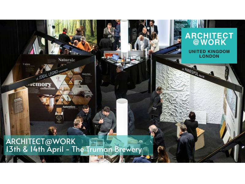 ARCHITECT@WORK London: Discover a selection of carefully curated product innovations & a top speaker programme