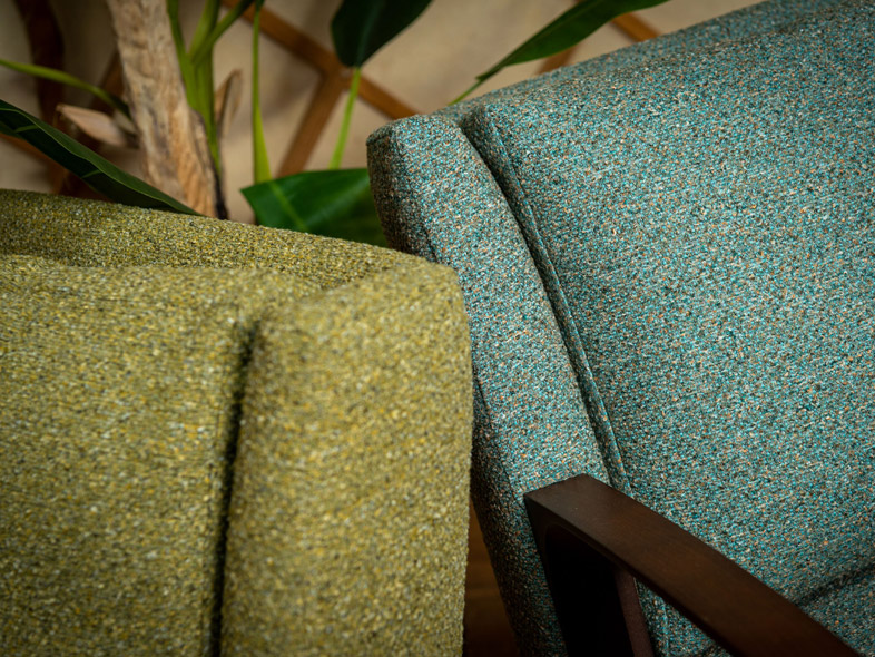New Recycled Boucle Fabrics for Contract Upholstery : Gaia