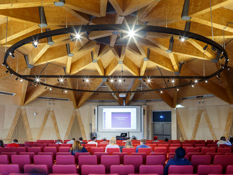 Custom Light Ring Delivers Inspirational Lighting For Business School Students