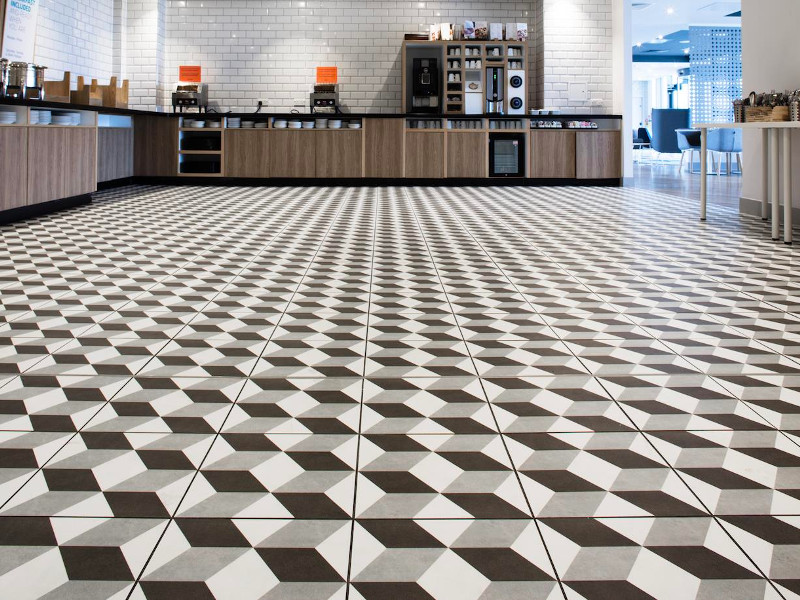 British Ceramic Tile collaborate with Holiday Inn Express to regenerate self-service area