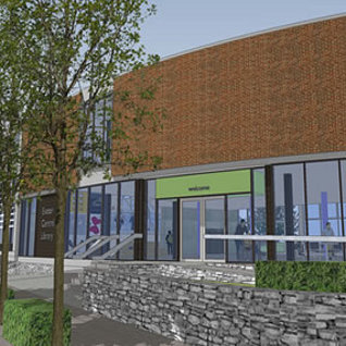 Redevelopment underway for Exeter Library in UK
